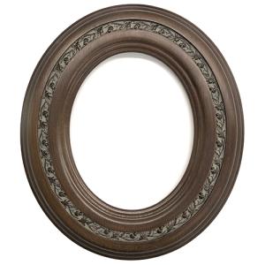 Closeout Oval Frame Walnut with Dark Inlay - 8" x 10"